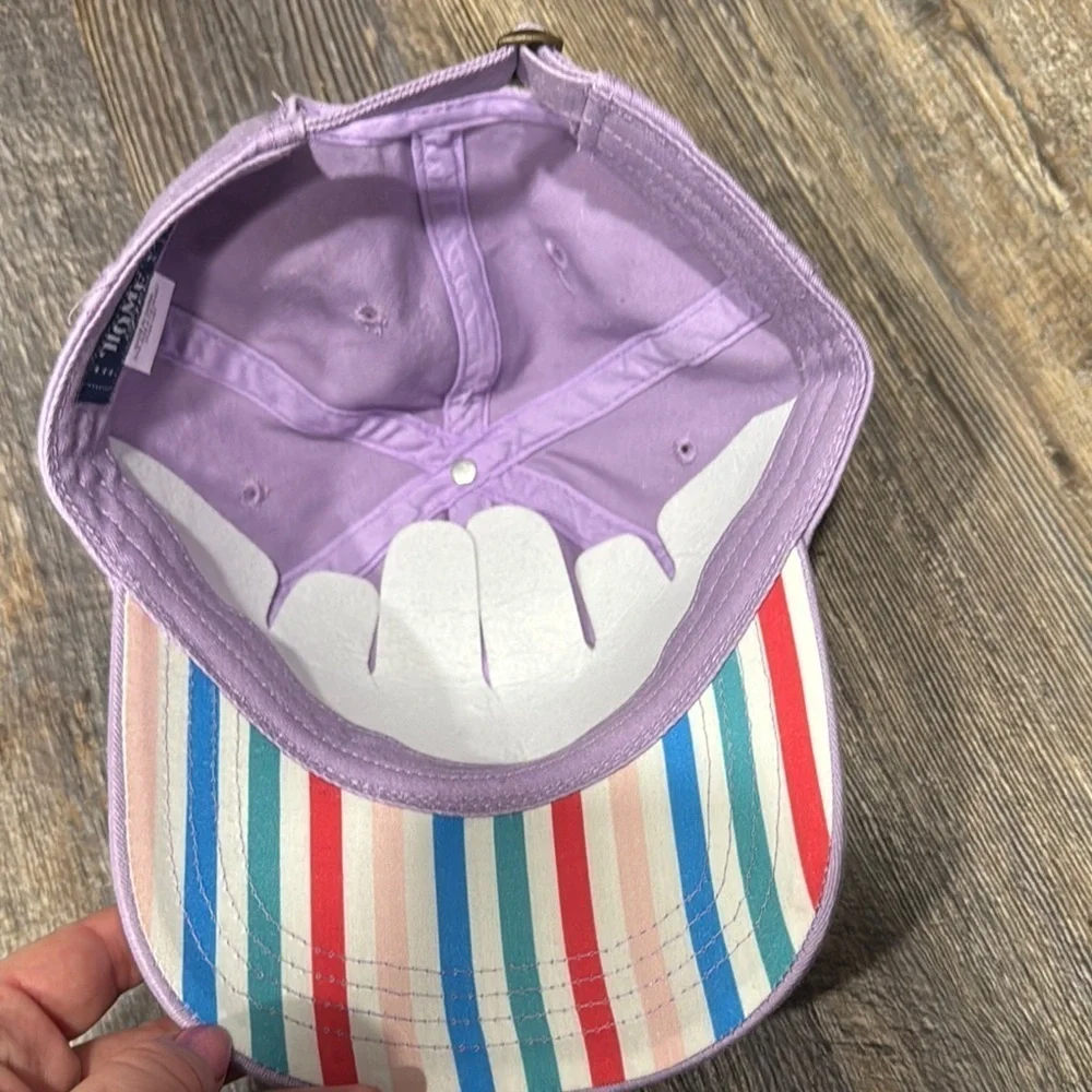 Purple Kids Cap with Blue Heart by